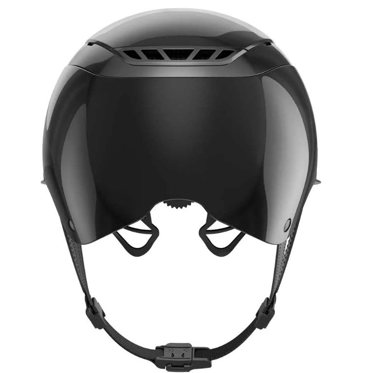 Abus X Pikeur Airluxe Chrome Riding Helmet - Long Visor