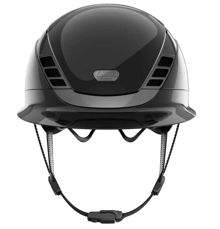 Abus X Pikeur Airluxe Chrome Riding Helmet - Long Visor
