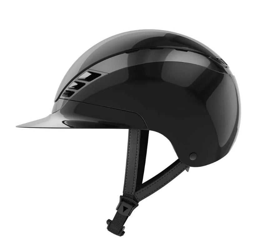 Abus X Pikeur Airluxe Chrome Riding Helmet - Long Visor
