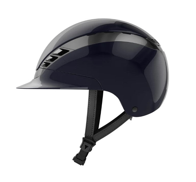 Abus X Pikeur Airluxe Chrome Riding Helmet - Short Visor