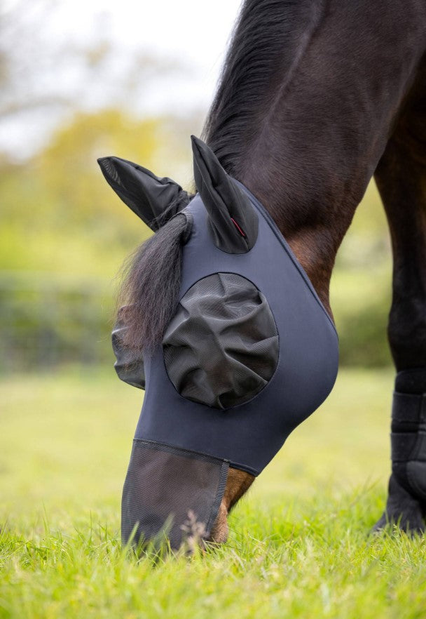 LeMieux Bug Relief Full Fly Mask - Navy