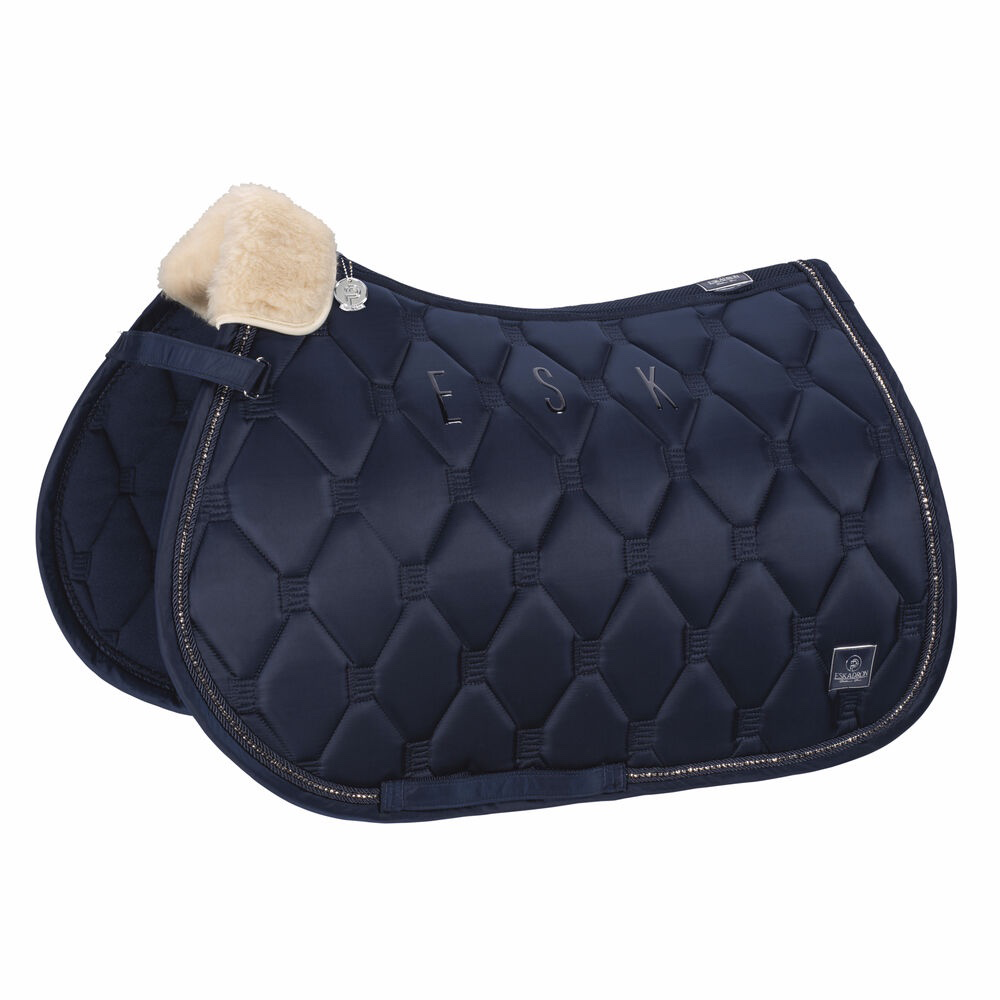Eskadron Saddle Cloth GLOSSY CRYSTAL PLATINUM PURE