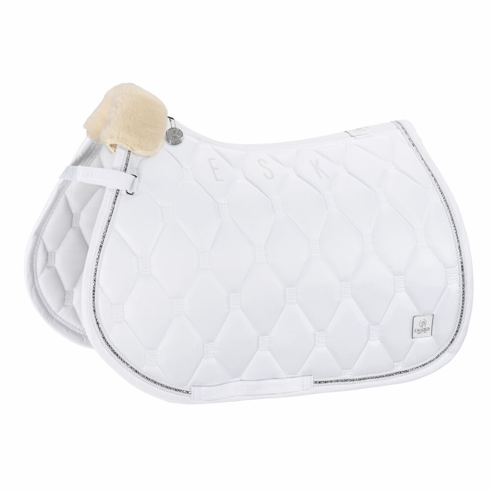 Eskadron Saddle Cloth GLOSSY CRYSTAL PLATINUM PURE