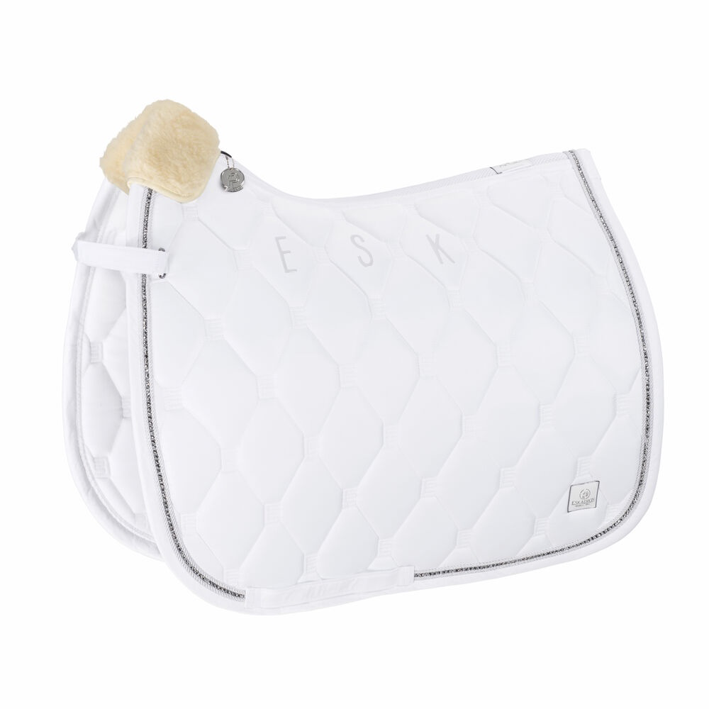 Eskadron Saddle Cloth GLOSSY CRYSTAL PLATINUM PURE