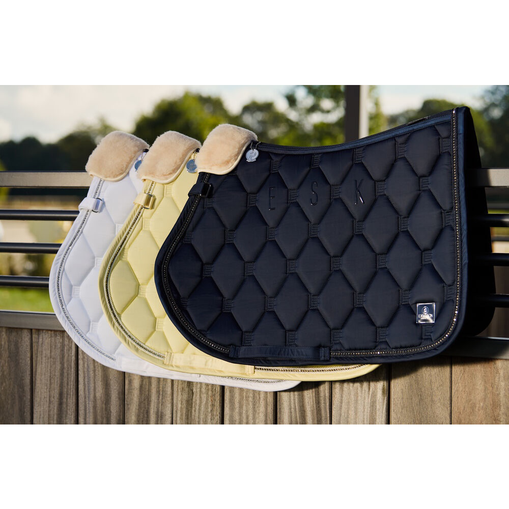 Eskadron Saddle Cloth GLOSSY CRYSTAL PLATINUM PURE