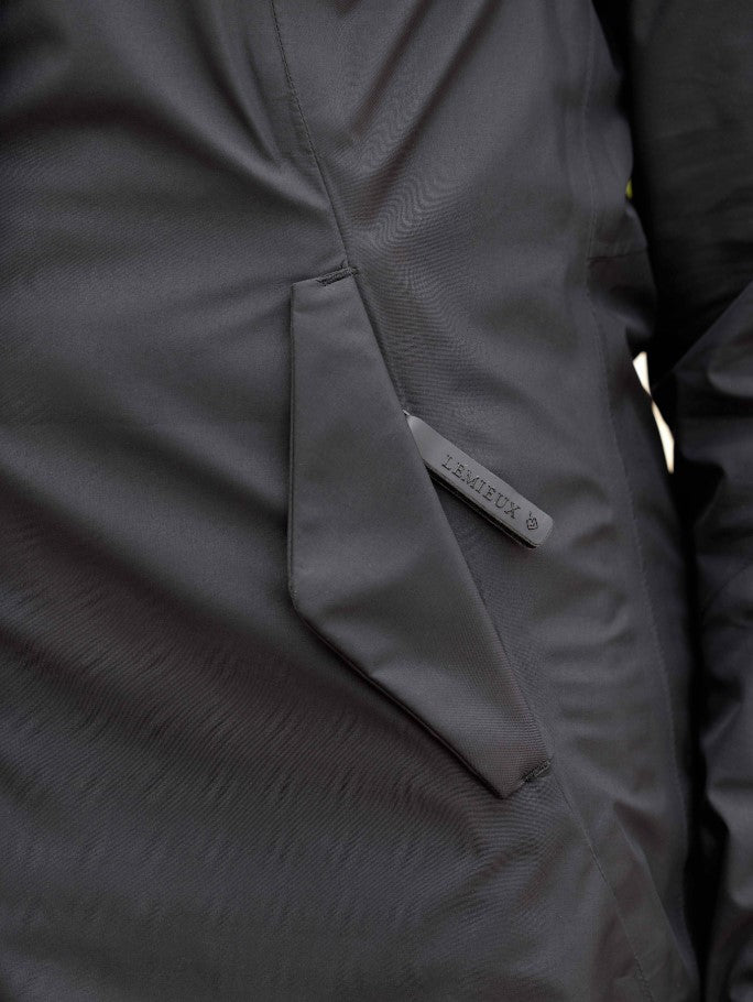 LeMieux Grace Long Rain Jacket Black