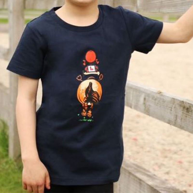 Hy Equestrian Thelwell Collection Children's Badge T-Shirt