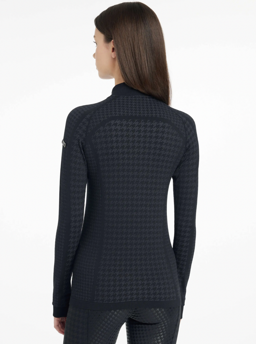 LeMieux - Aspen Houndstooth Quarter Zip Top