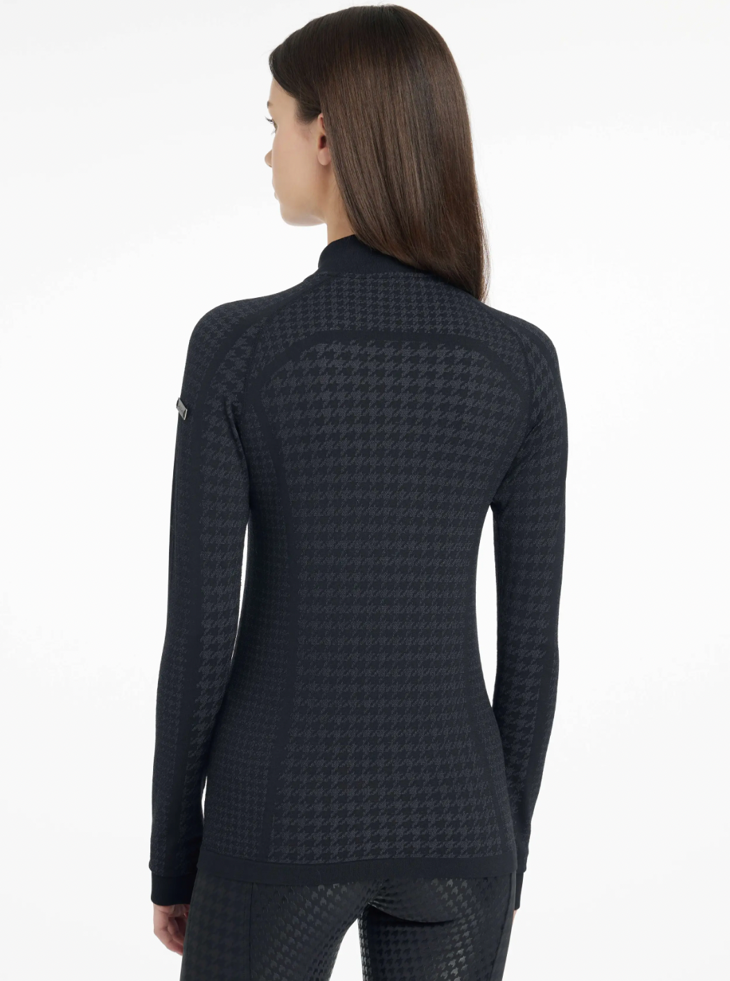 LeMieux - Aspen Houndstooth Quarter Zip Top