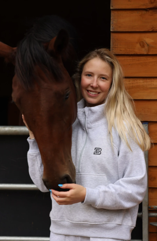 Barkers Equestrian - Grey 1/2 Zip Sweatshirt