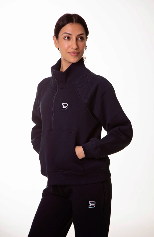 Barkers Equestrian - Navy 1/2 Zip Sweatshirt