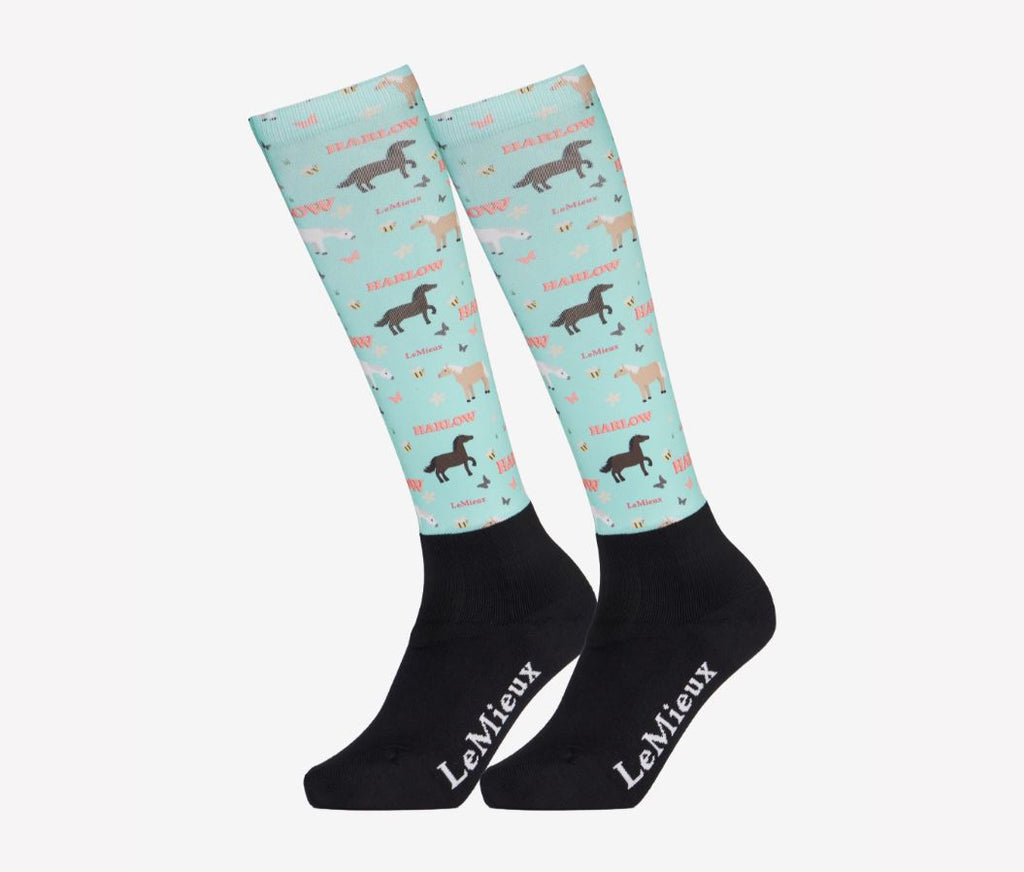 LeMieux Harlow Footsies - Pony Print