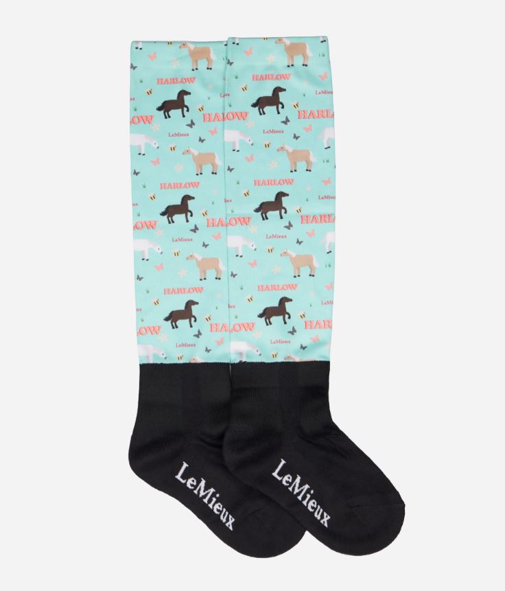LeMieux Harlow Footsies - Pony Print